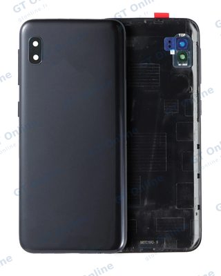 Vitre arrière pour Samsung Back Cover Glass With Camera Lens Samsung Galaxy A10E (A102 / 2019) (noir, pack service origine)