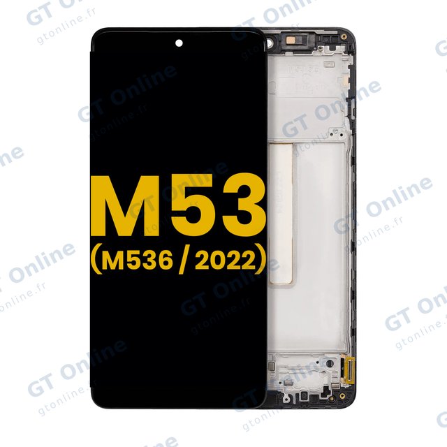 Écran OLED avec châssis pour Samsung Galaxy M53 5G (M536 / 2022) (reconditionné, toutes couleurs)