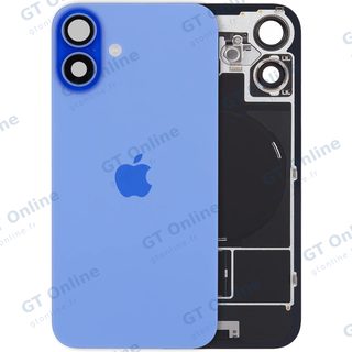 Vitre arrière avec MagSafe, NFC et nappe flash pour Apple iPhone 16 plus (UK / EU Version, origine, bleu outremer)