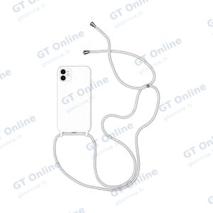 Coque Silicone avec Cordon Apple iPhone 11 (07) Blanc