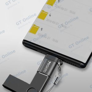 Adaptateur OTG USB Femelle vers Micro USB Mâle Yesido GS07 — vue 2