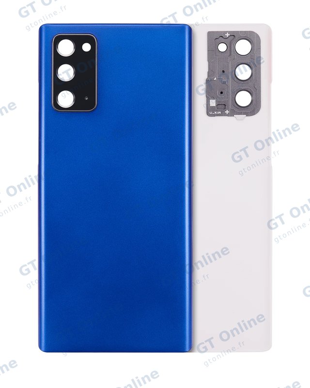 Vitre arrière pour Samsung Galaxy Note 20 5G (sans logo, compatible premium, Mystic Blue)