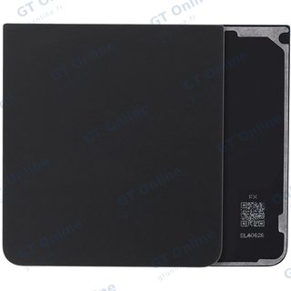 Vitre arrière pour Samsung Galaxy Z Flip 7 5G (F766) (sans logo, compatible premium, Jet Black)