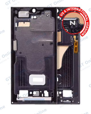 Châssis pour Samsung Galaxy S23 Ultra 5G (version US & internationale, graphite)