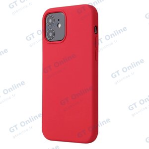 Coque Silicone Compatible pour Apple iPhone 12 Mini (#14) Rouge