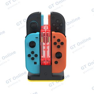 Station de charge pour 4 manettes Joy-Con Nintendo Switch / Switch 2 DOBE TNS-5125 — noir