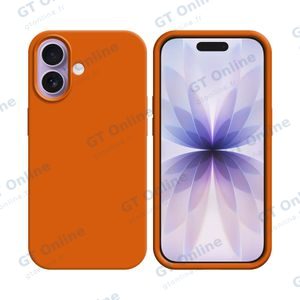 Coque Silicone Compatible pour Apple iPhone 17 (#13) Orange