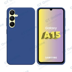 Coque Silicone Compatible pour Samsung Galaxy A15 5G A156B (#16) Bleu Marine