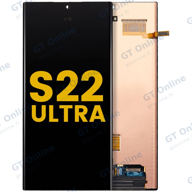 Écran OLED sans châssis pour Samsung Galaxy S22 Ultra 5G (reconditionné, toutes couleurs)