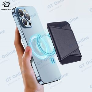 Support pour Smartphone Dux Ducis Magnetic Wallet Stand iPhone 12, 13, 14 & 15 Series avec MagSafe Bleu Marine — vue 3