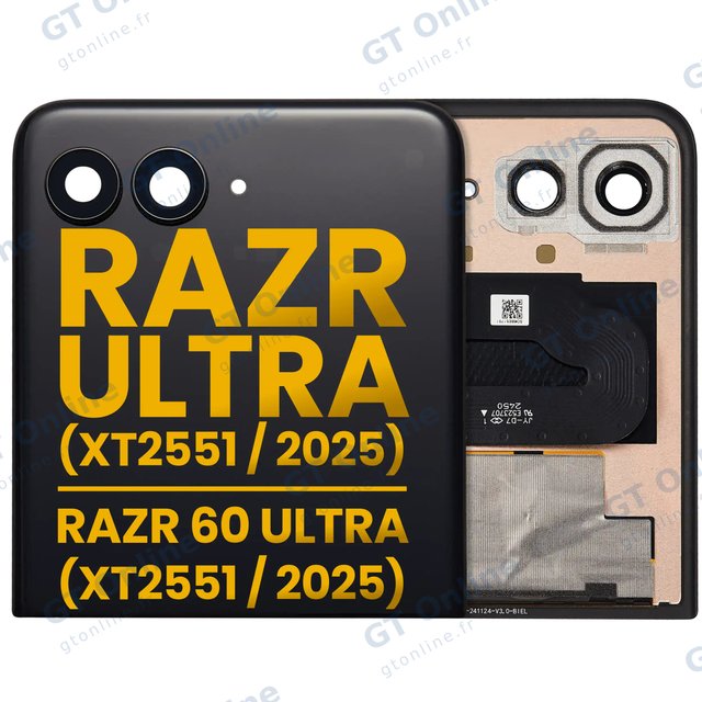 Écran OLED extérieur sans châssis pour Motorola Razr Ultra 2025 (XT2551 / 2025) / Razr 60 Ultra (XT2551 / 2025) /Razr Ultra 2026 (XT2655 / 2026)/ Razr 70 Ultra (XT2655 / 2026) (reconditionné, toutes couleurs)