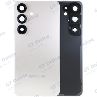 Vitre arrière pour Samsung Galaxy S25 5G (pack service origine, or rose)