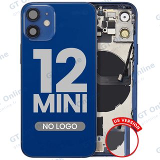Châssis pour Apple iPhone 12 Mini (version US, compatible premium, bleu)