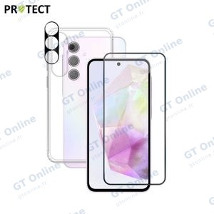 Pack de Protection Coque + Protection Lentille + Verre Trempé PROTECT pour Samsung Galaxy A35 5G A356