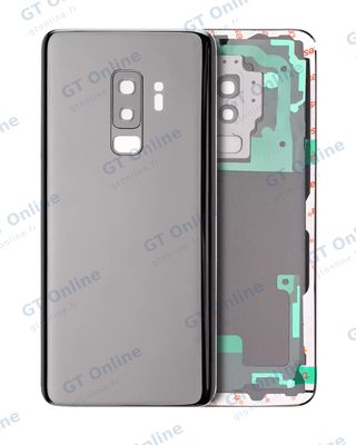 Vitre arrière pour Samsung Galaxy S9 Plus (pack service origine, titane gris)