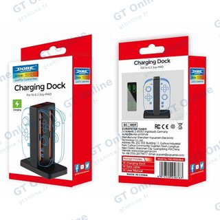 Station de charge 4 manettes Joy-Con pour Nintendo Switch 2 DOBE TNS-3192B — noir