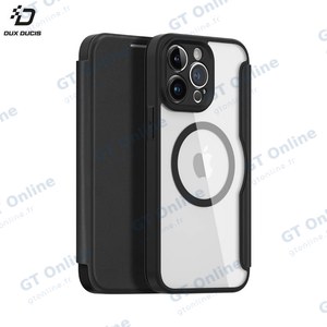Housse de Protection Skin X Pro Dux Ducis pour Apple iPhone 14 Pro Max MagSafe Noir
