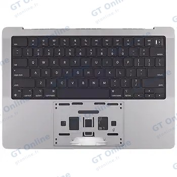 Châssis supérieur avec batterie et clavier ISO français canadien pour MacBook Pro 14" A2442 — (origine, gris sidéral)
