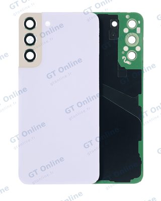 Vitre arrière pour Samsung Galaxy S22 Plus 5G (sans logo, compatible premium, Violet)