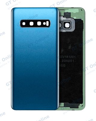 Vitre arrière pour Samsung Galaxy S10 (pack service origine, bleu Prism)