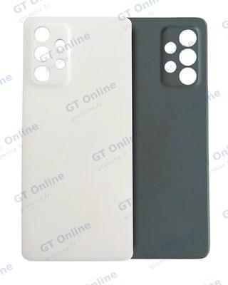 Vitre arrière pour Samsung Galaxy A52 4G (A525 / 2021) (pack service origine, blanc Awesome)