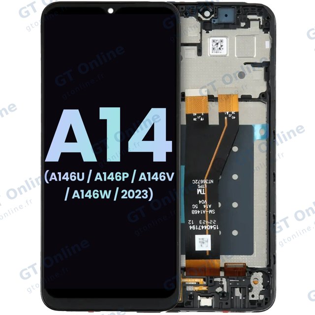 Écran pour Samsung Galaxy A14 5G (A146U / A146P / A146V / A146W / 2023) (version US, pack service origine, toutes couleurs)