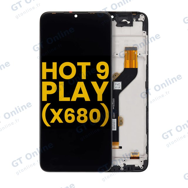 Écran LCD avec châssis pour Infinix Hot 9 Play (X680) (reconditionné, toutes couleurs)