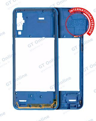 Châssis pour Samsung Galaxy A50 (A505 / 2019) (version internationale, compatible premium, bleu)
