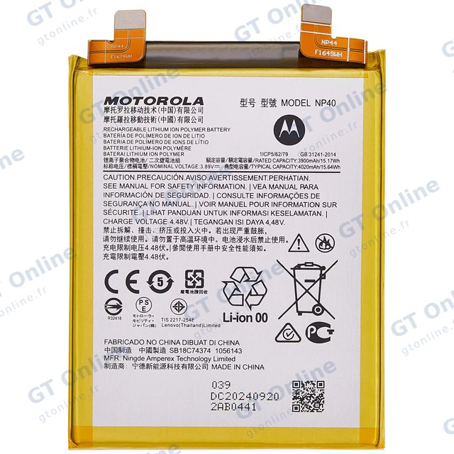 Batterie pour Motorola Moto Edge Edge 30 Neo (XT2245-1 / 2022) (NP40)