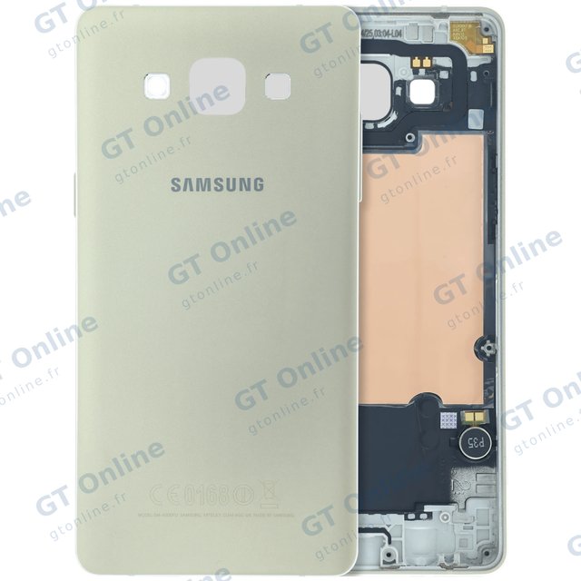 Vitre arrière pour Samsung Galaxy A5 (A520 / 2017) (pack service origine, Gold Sand)