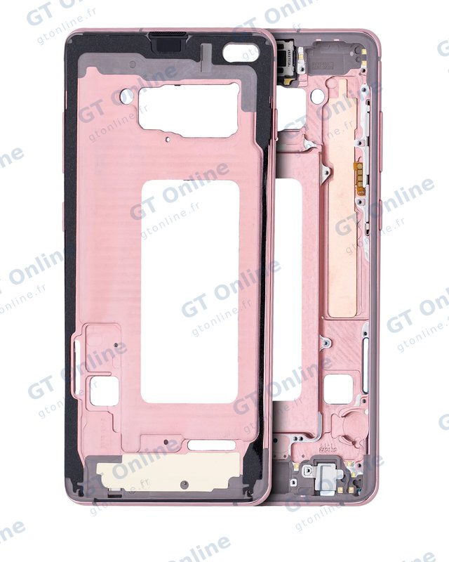 Châssis pour Samsung Galaxy S10 Plus (avec petits composants, Flamingo Pink)