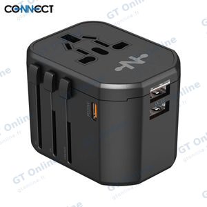 Adaptateur Secteur Universel CONNECT MC-CUN20W 20W 4 en 1 Noir