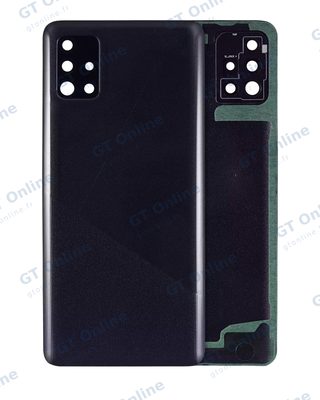 Vitre arrière pour Samsung Galaxy A51 4G (A515 / 2019) (pack service origine, noir Prism Crush)