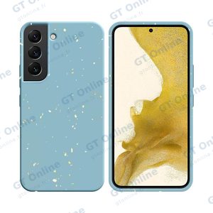 Coque Bambou Biodégradable PROTECT pour Samsung Galaxy S22 Plus S906 (#6) Bleu