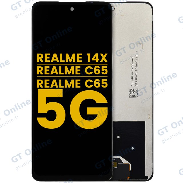 Écran LCD sans châssis pour Realme C65 / Realme C65 5G / Realme 14x (reconditionné, toutes couleurs)
