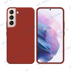 Coque Silicone Compatible pour Samsung Galaxy S21 5G G991 (#1) Rouge
