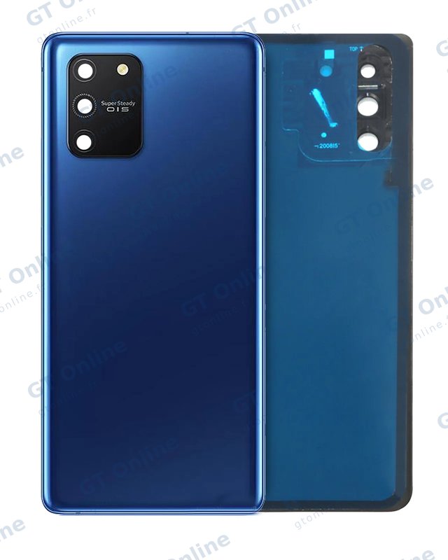 Vitre arrière pour Samsung Galaxy S10 Lite (pack service origine, Prism Blue)