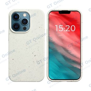 Coque Bambou Biodégradable PROTECT pour Apple iPhone 12 Pro Max (#1) Blanc