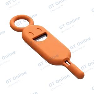 Porte-Clés de Rangement SIM & SD avec Extracteur Orange