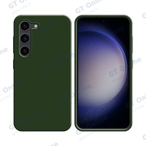 Coque Silicone Compatible pour Samsung Galaxy S23 Plus 5G S916 (#22) Vert Foncé