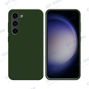 Coque Silicone Compatible pour Samsung Galaxy S23 Plus 5G S916 (#22) Vert Foncé