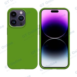 Coque Silicone Compatible pour Apple iPhone 14 Pro Max (#31) Vert Clair