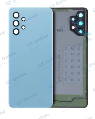 Vitre arrière pour Samsung Galaxy A32 4G (A325 / 2021) (pack service origine, bleu Awesome)