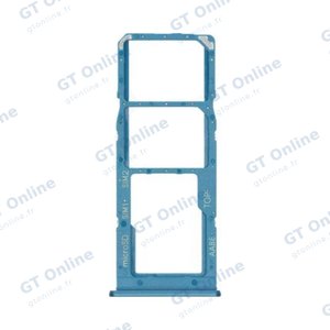 Tiroir Sim Premium Samsung Galaxy A12 A125/Galaxy A12 Nacho A127 Bleu