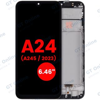 Écran OLED avec châssis pour Samsung Galaxy A24 4G (A245 / 2023) (6.46") (toutes couleurs)
