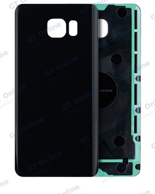 Vitre arrière pour Samsung Galaxy Note 5 (sans logo, compatible premium, Black Sapphire)