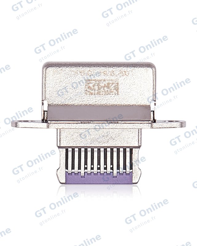 Connecteur de charge nu à souder pour Apple iPad Mini 6 (soudure requise, violet, lot de 10)