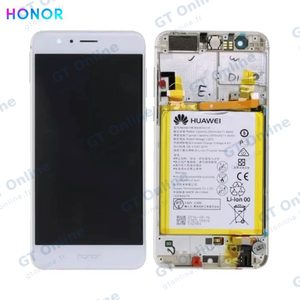 Bloc Écran Complet avec Châssis et Batterie Original Honor 8 02350UEN 02350USJ Blanc