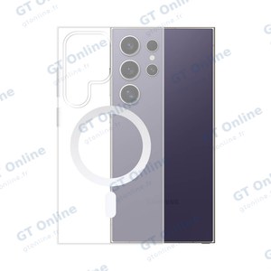 Coque Silicone MagSafe Compatible pour Samsung Galaxy S24 Ultra 5G S928 Transparent