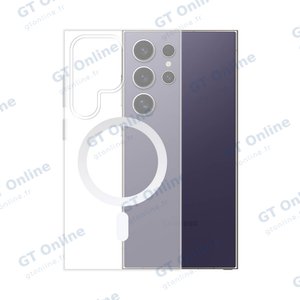 Coque Silicone MagSafe Compatible pour Samsung Galaxy S24 Ultra 5G S928 Transparent
